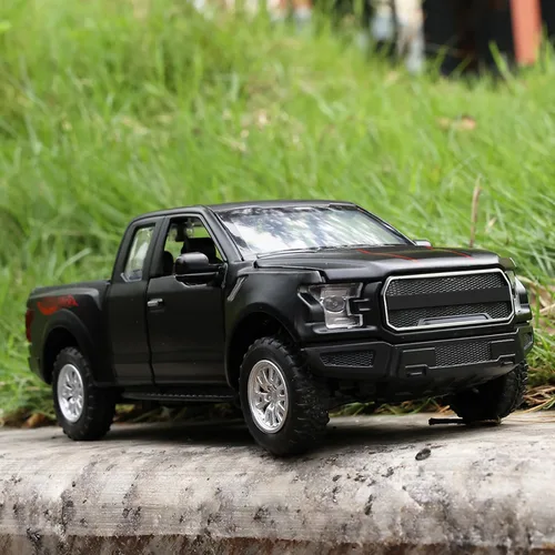 Vista 7 de SASBSC Camioneta de juguete F150 para niños de 3-8 años, camiones de juguete para niños de 4-7 años, modelo de camión de metal fundido a presión