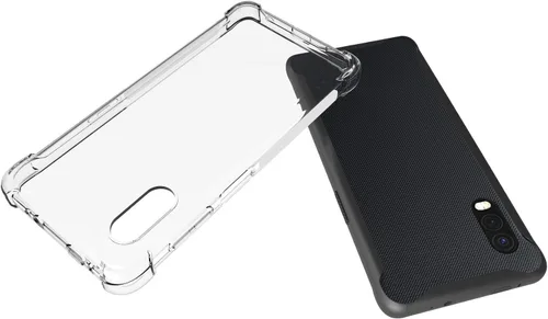 Vista 3 de USTIYA Funda para Samsung Galaxy XCover Pro Clear TPU Cuatro Esquinas Funda Protectora Transparente Suave Funda