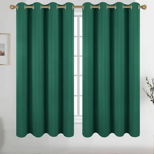 Vista 54 de Diraysid Cortinas opacas beige con ojales para dormitorio, con aislamiento térmico, cortinas de oscurecimiento de habitación, 38 x 54 pulgadas, 2