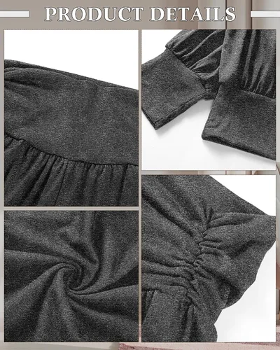 Vista 6 de Paquete de 2 pantalones deportivos de yoga para mujer, cómodos pantalones deportivos con bolsillos, casuales, holgados, cómodos, de cintura alta