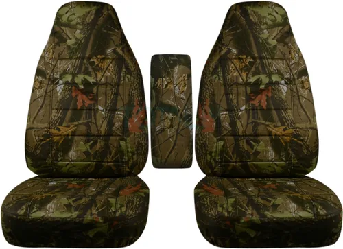 Vista 11 de Totally Covers Compatible con Ford Ranger/Mazda Serie B 2004-2012, fundas de asiento de cubo de camión de camuflaje con funda para reposabrazos beige