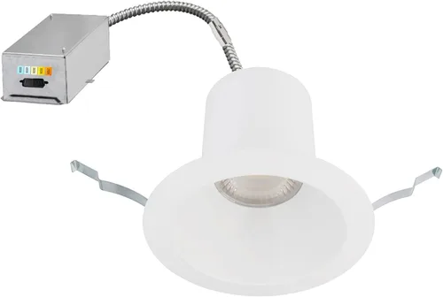 Vista 7 de WAC Lighting Blaze - Luz LED empotrable redonda de 6 pulgadas con kit de marco de nueva construcción, 5-CCT seleccionable 25 W, 2500 lúmenes
