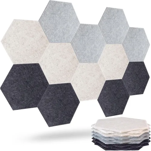Vista 19 de Paneles acústicos, Magrowill, paquete de 12 paneles de pared insonorizados, paneles acústicos de alta densidad absorbentes de sonido