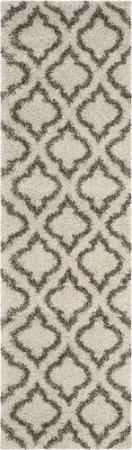 Vista 31 de SAFAVIEH Hudson Shag Collection - Alfombra decorativa de 2 x 3 pies, diseño marroquí, color gris y marfil, no desprende pelusa y de fácil cuidado, 2