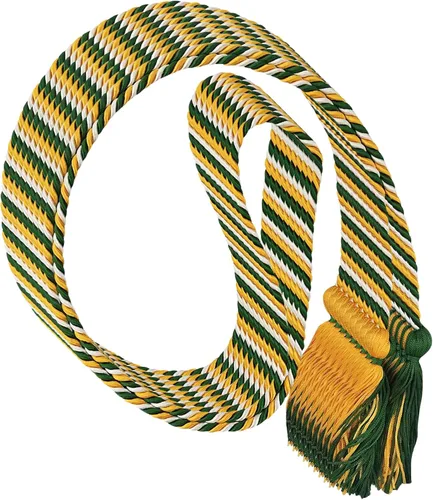 Vista 54 de Cordón de honor de graduación para graduaciones universitarias, escuela secundaria y más duradero y brillante (oro antiguo) - Paquete de 10