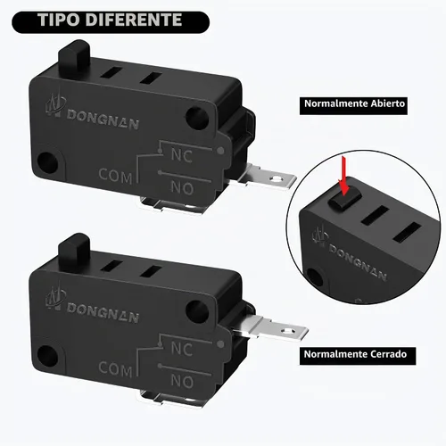 Vista 3 de DaierTek Interruptor de puerta de microondas KW3A/KW3AT 16A 125VAC/250VAC Enclavamiento de puerta 4 Normalmente abierto 2 Interruptor de horno