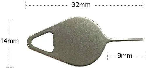 Vista 2 de 4 piezas de diseño especial de bandeja de tarjeta SIM herramienta de extracción de aguja, pin de expulsión de aguja compatible con Samsung Galaxy