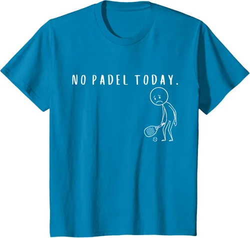 Vista 52 de No Padel Today Funny Padel Stickman Padel Playera Jugador de Tenis