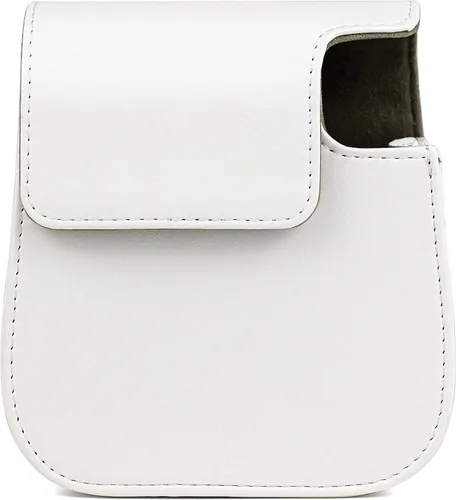 Vista 4 de Epicgadget Funda para cámara instantánea Fujifilm Instax Mini 11, funda de PU con correa extraíble para cámara Fujifilm Instax Mini 11 (blanco)