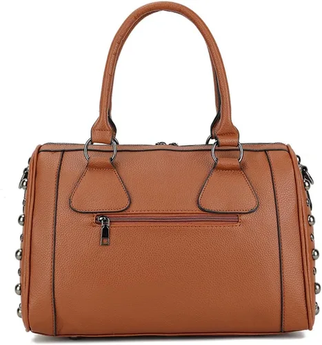 Vista 4 de Bolso de hombro gótico de gran capacidad para mujer, bolso de hombro con tachuelas