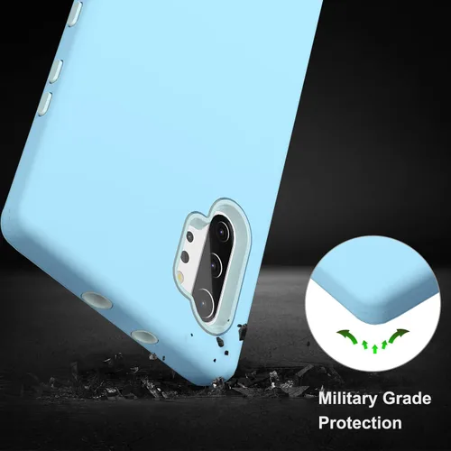 Vista 6 de Diseñada para Galaxy Note 10 Plus, protección de cuerpo completo, a prueba de golpes, resistente, delgada, sedosa al tacto, funda protectora