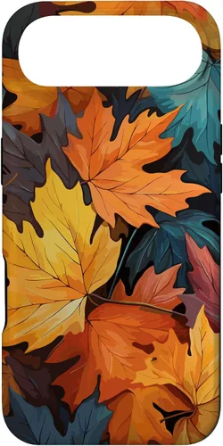 Vista 27 de Colorful Leaves Otoño y Otoño Tema, Otoño Color Funda para iPhone 17
