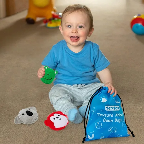 Vista 8 de teytoy Bolsitas Sensoriales para Niños Paquete de 10, Bolsitas Sensoriales con Textura, Juguetes Sensoriales para Autismo, Juguetes Sensoriales