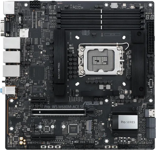 Vista 5 de Pro WS W680-ACE Placa base Intel W680 LGA 1700 ATX para estación de trabajo, 2 ranuras PCIe 5.0x16, DDR5, memoria ECC, LAN de 2 x 2.5 Gb, 3 ranuras