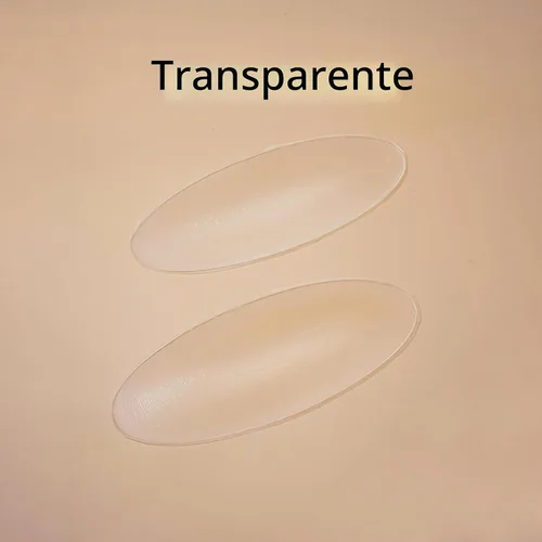 Vista 2 de Almohadillas adhesivas de silicona para pantorrillas, corrector de pantorrillas, suave e invisible para piernas delgadas o torcidas Transparente