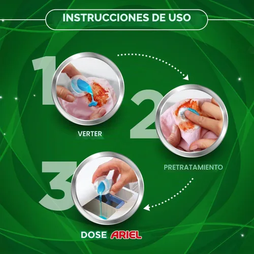Vista 5 de Ariel Detergente Líquido Matic 1 Litro