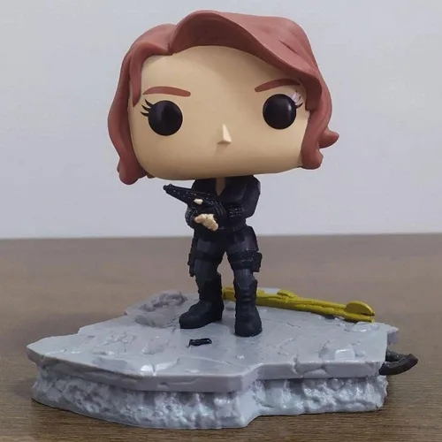 Vista 4 de Funko Pop! Deluxe Marvel: Avengers Assemble Series - Black Widow, exclusivo de Amazon, figura 5 de 6