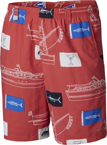 Vista 123 de Columbia Super Backcast - Pantalón corto de agua para hombre Impresión de tinte negro