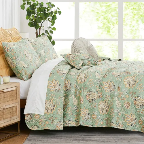 Vista 11 de Southshore Fine Living, Inc. - Juego de colcha tamaño individual grande, juego de 5 piezas con colcha, 1 funda de almohada, 1 funda de almohada