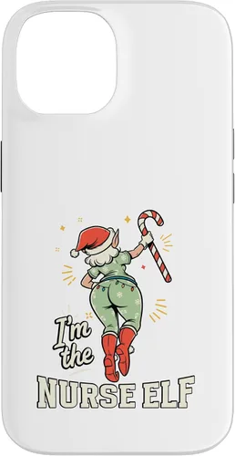 Vista 4 de I'm The Nurse Elf Funny Matching Family Christmas Group Case for iPhone 16