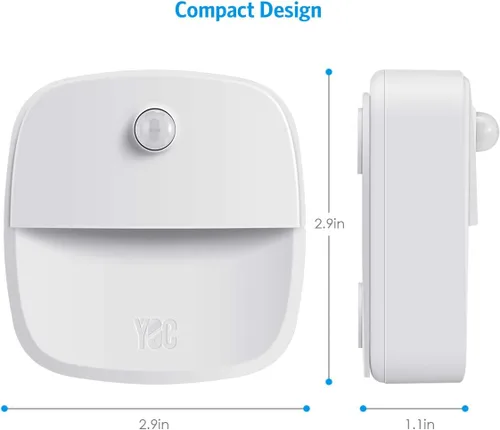 Vista 7 de AMIR Luz con sensor de movimiento mejorada para interiores, luces de escalera, funciona con pilas, luz nocturna LED inalámbrica adhesiva