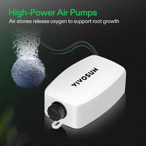Vista 3 de VIVOSUN DWC Sistema de cultivo hidropónico con kit de goteo superior, cultivo de agua profunda de 5 galones, sistema de jardín de goteo recirculante