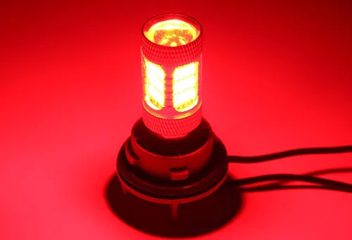 Vista 8 de iJDMTOY Brilliant Red 54-SMD 7506 7527 P21W Canbus - Bombillas de repuesto compatibles con BMW F22 F30 F32 2 3 4 Series luces direccionales traseras
