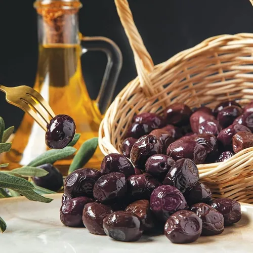 Vista 6 de Marmarabirlik Aceitunas negras enlatadas, aceitunas turcas en salmuera, recogidas a mano, aperitivos saludables, sabor vegano y mediterráneo