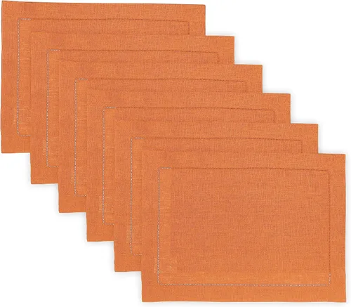 Vista 11 de Solino Home Juego de 4 manteles individuales cuadrados de 14 x 14 pulgadas, lino 100 % puro, de 14 x 14 pulgadas, dobladillo clásico, lavables a