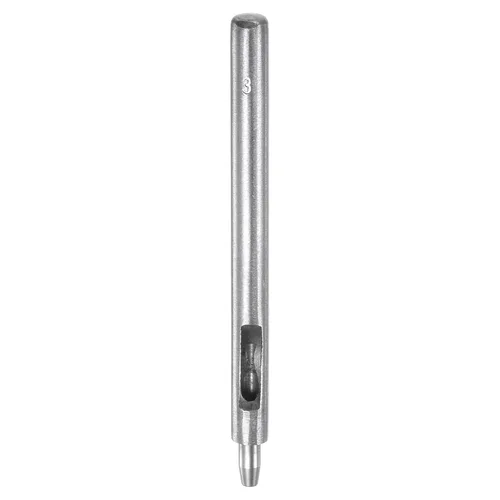 Vista 50 de HARFINGTON Perforadora de cuero de 0.020 in, recta, redonda, con ojales, remache a presión, fijador para cuero, artesanía, ropa, bolso, cortina