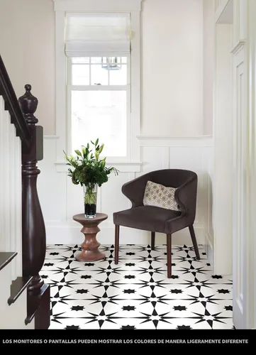 Vista 3 de FloorPops FP2948 Altair Peel & Stick - Azulejos para suelo, color negro