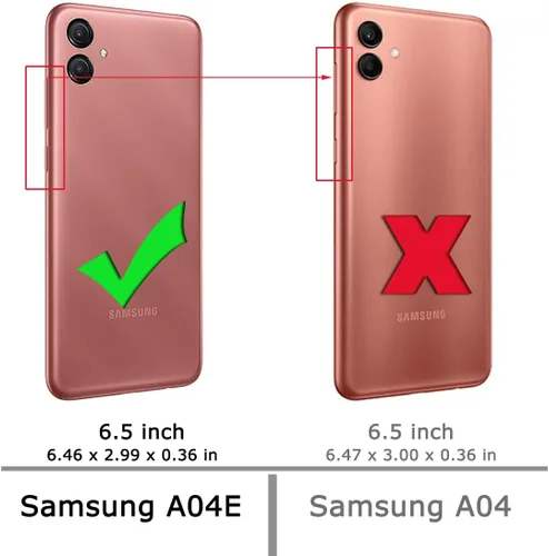 Vista 2 de Osophter Para Samsung Galaxy A04E Caso: Transparente Transparente Con Protector De Pantalla TPU Absorción De Golpes Flexible Cubierta Del Teléfono