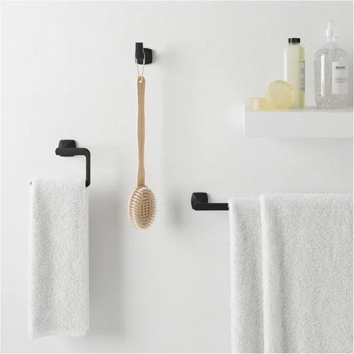 Vista 5 de Pfister Vaneri BTBVRI1GS - Toallero de baño para baño, 18 pulgadas, montaje en pared, atornillado, acabado de níquel cepillado, defensa antimanchas