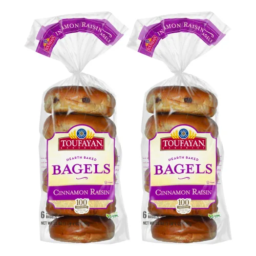 Vista 9 de Toufayan Everything Bagels Alto en proteínas Vegano Sin soja (2 paquetes, 12 bagels en total)