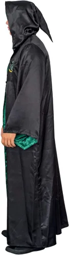 Vista 2 de Disfraz de Halloween de Harry Potter, bata larga negra con capucha