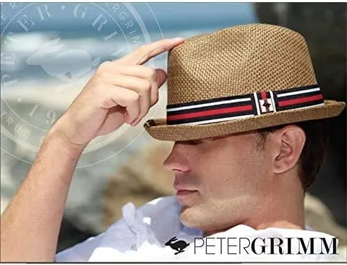 Vista 3 de Peter Grimm Depp - Fedora de paja natural para hombre