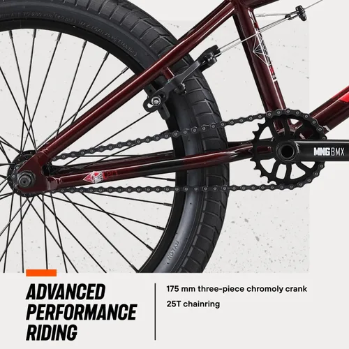 Vista 4 de Mongoose Legion Freestyle - Bicicleta BMX para ciclistas de nivel avanzado o profesional, para hombres y mujeres adultos, marco de Chromoly 4130