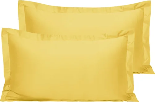 Vista 39 de NTBAY Fundas de almohada estándar de algodón – Fundas de almohada de algodón egipcio de 500 hilos, paquete de 2 fundas de almohada Oxford súper