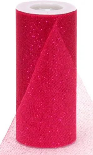 Vista 2 de Offray Sparkle - Cinta de tul para manualidades, 18 pulgadas por 10 yardas, narciso