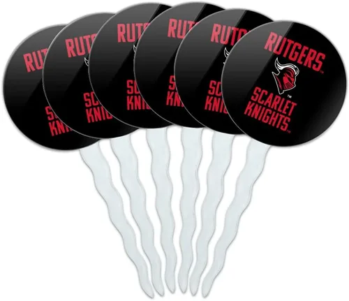 Vista 96 de Abilene Christian - Juego de 6 palillos para cupcakes con logotipo secundario