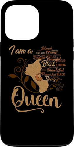 Vista 23 de Funda para iPhone 16 BLM Melanin Women I'm a Queen African American Black Pride