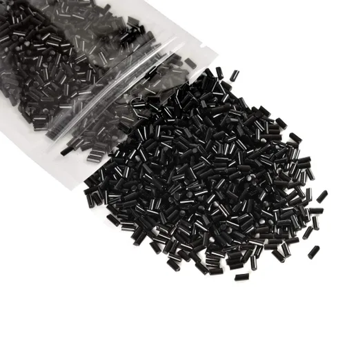 Vista 3 de 1.76 oz Italiano Fusión Queratina Pegamento Pellets Gránulos Gránulos Perlas para Uñas/I Tip Extensiones de Cabello - Negro