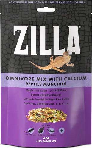 Vista 12 de Zilla Reptile Munchies - Mezcla de verduras y frutas, 4 onzas
