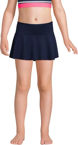 Vista 3 de Lands' End Falda de natación para niñas Azul Marino Profundo
