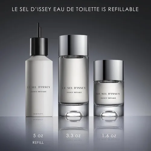 Vista 4 de Issey Miyake Le Sel d'Issey Eau de Toilette - Fresh Woody Marine Fragrance for Men - With Salt Accord, Marine Seaweed, Ginger & Cedarwood
