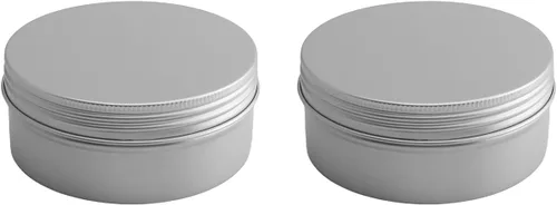 Vista 60 de Othmro Latas redondas de metal de 8.3 onzas, latas de aluminio, contenedores recargables de 8.5 fl oz, botellas de lata con tapa de tornillo