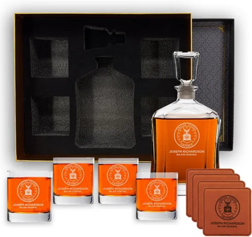 Vista 6 de Juego de decantador de whisky personalizable