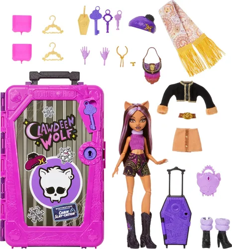 Vista 5 de Monster High Skulltimate Secrets Clawdeen Wolf Doll Set