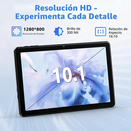 Vista 2 de Raemond Tablet Android 15 de 10 pulgadas con funda, 18 GB de RAM 128 GB de ROM, 1280 x 800 IPS HD Widevine L1, Octa-Core, 1TB expandible, WiFi 6