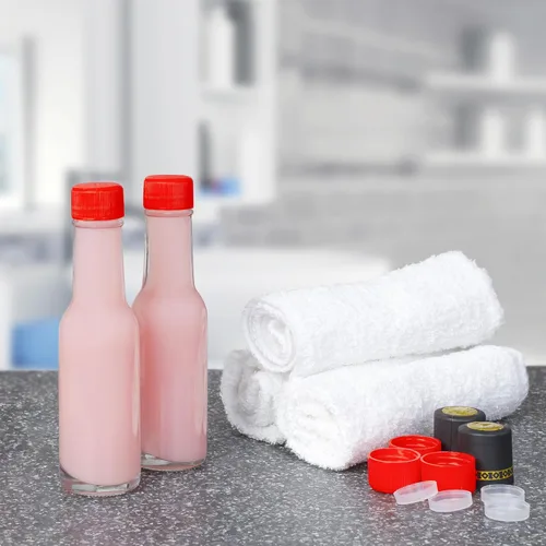 Vista 9 de Cornucopia Brands Mini botellas de salsa picante de 3 onzas (paquete de 24) botellas de salsa pequeña con tapas rojas, insertos de gotero y bandas